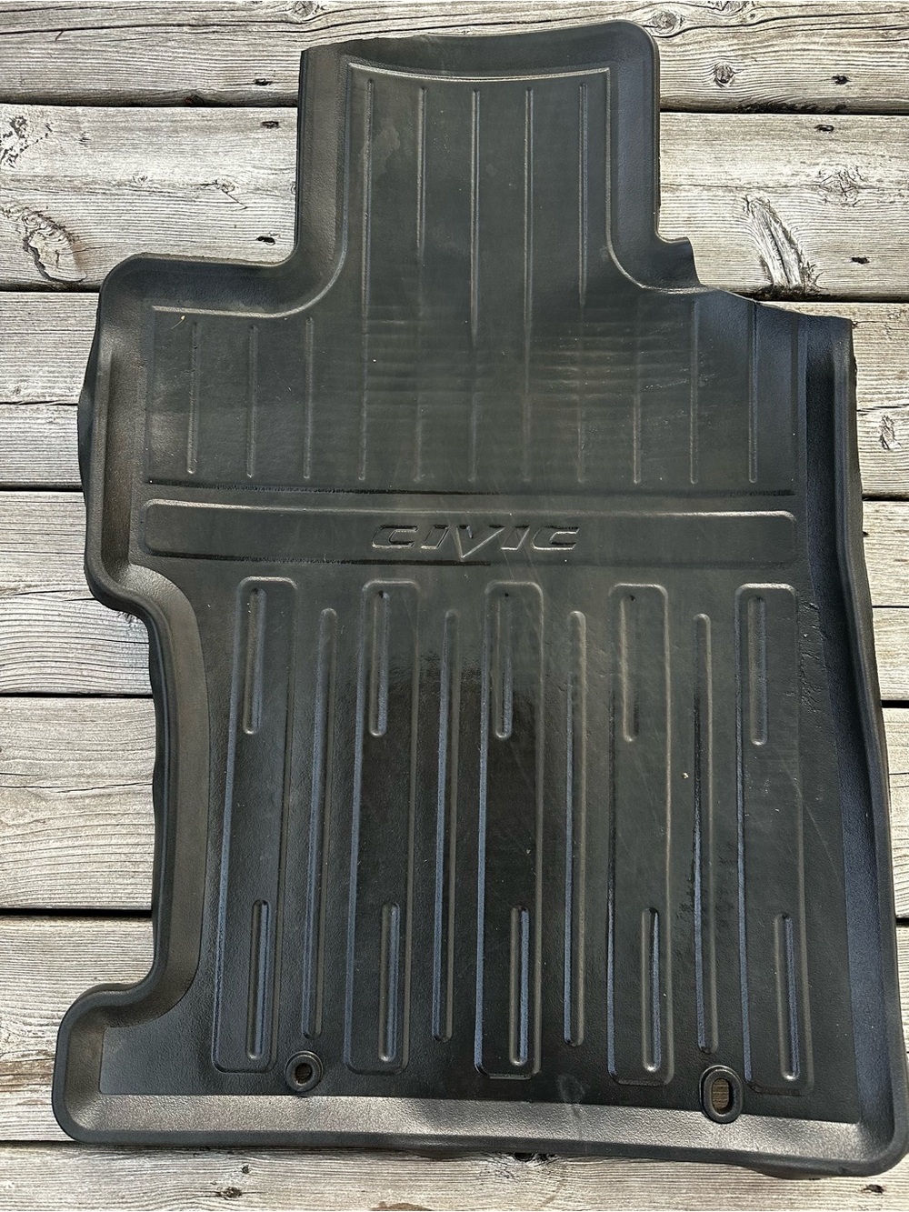 HONDA CIVIC Black All-Weather Factory Floor Mats Set of 4 Trusted Brand Quality - Picture 3 of 7